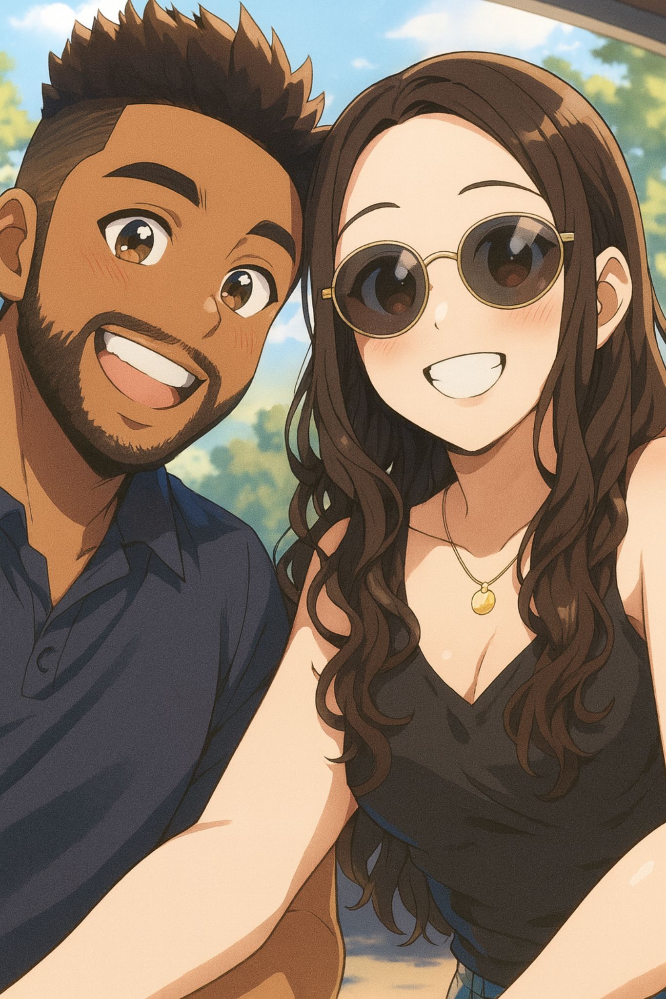 Pareja emprendedora colombiana trabajando en proyectos digitales